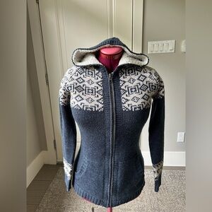 Triple Five Soul Black and White Knit Hoodie